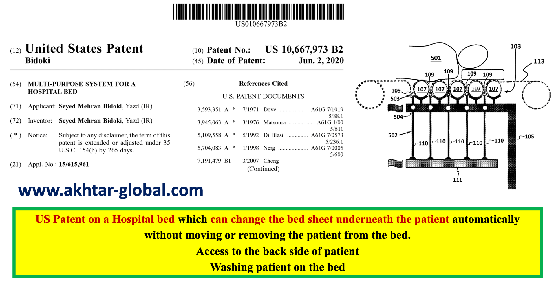 Automatic Bed-sheet Changing Hpspital bed
